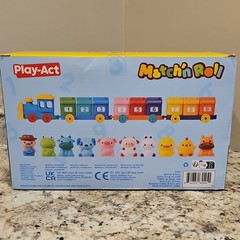 Play-Act Match’n Roll Farm Number Train Activity Toy Counting, Colors 12M+