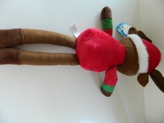 Spark Create Imagine Moose Reindeer Christmas Plush Baby Rattle Holiday Toy 19”