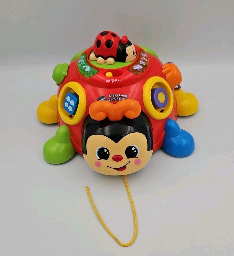 VTech Crazy Legs Learning Bugs Interactive Toy- Educational Lights Sounds WORKS
