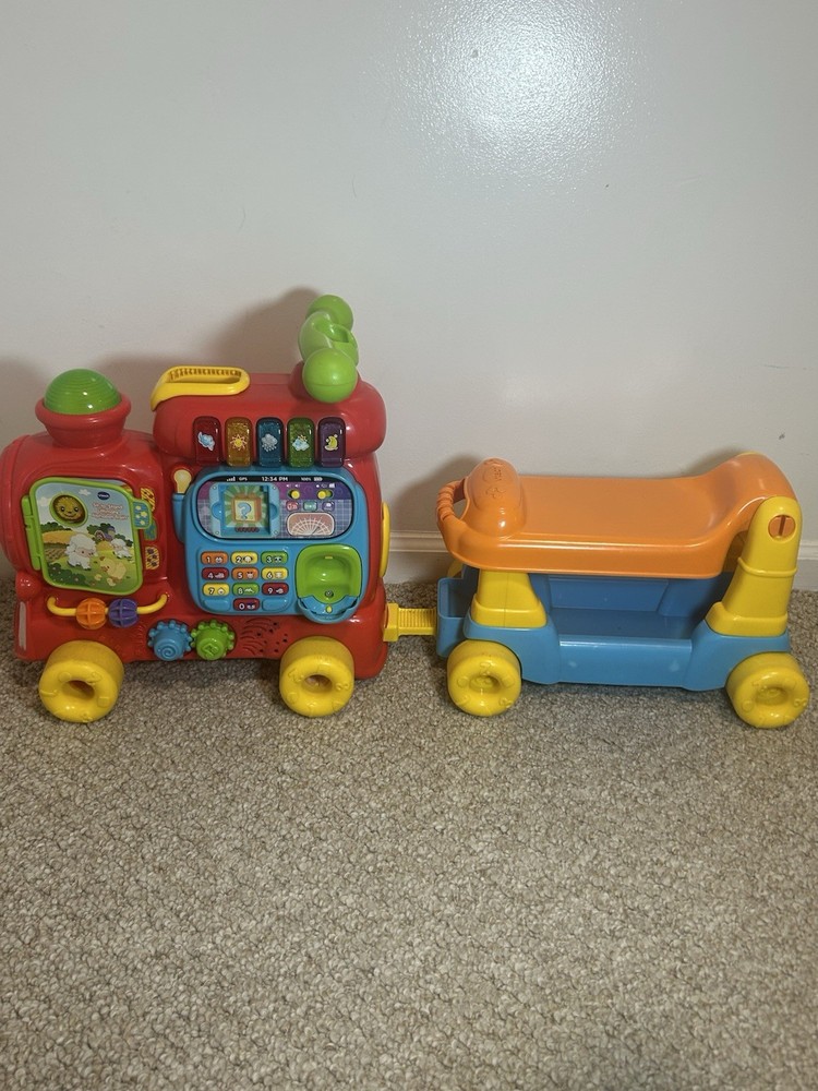 VTech Sit-to-Stand Ultimate Alphabet Train Transforms to Walker Lights Sounds