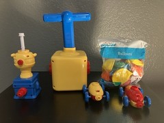 Balloon Power Car Toy Launcher STEM Science Kit Kids Educational Experiment