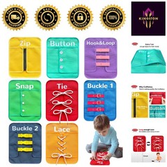 Essential Montessori Busy-Board: Durable Fine Motor Skills Toy for 3-5 Olds