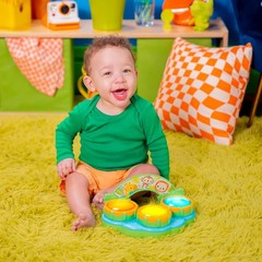 Safari Beats Educational Musical Drum Toy – Engaging Lights & Tunes 3 +