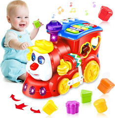 Baby Toys for 1 Year Old Boy Girl Gift Musical Train Baby Toys 6-12 12-18 Months