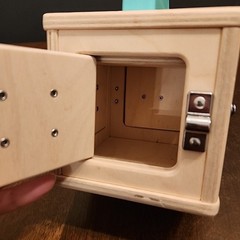 LOVEVERY Wooden Lock Box Latches The Realist Box Montessori Learning Toy