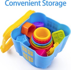 iPlay iLearn Baby Stacking Cups Nesting Toys Shape Sorter Ages 12-36 Months