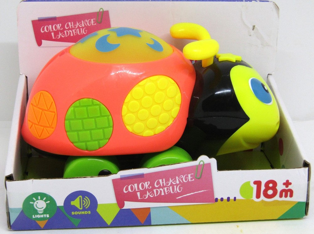 BKD Color Changing Ladybug with Lights and Sound. 18+ Months.