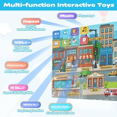Learning Poster Mat with Talking Pen for Preschool Early Education Learning T…