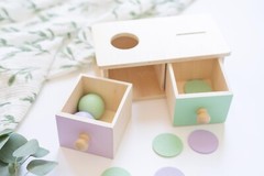 Montessori 2-in-1 Shape Sorter & Stacking Toy for Toddlers (1-3 Years)