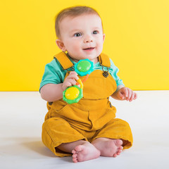 Rattle & Shake Barbell Toy, Ages 3 Months and up Green
