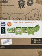 SPARK & WOW Crocodile Activity Wall Panels – Ages 18m+ – Montessori Sensory T…
