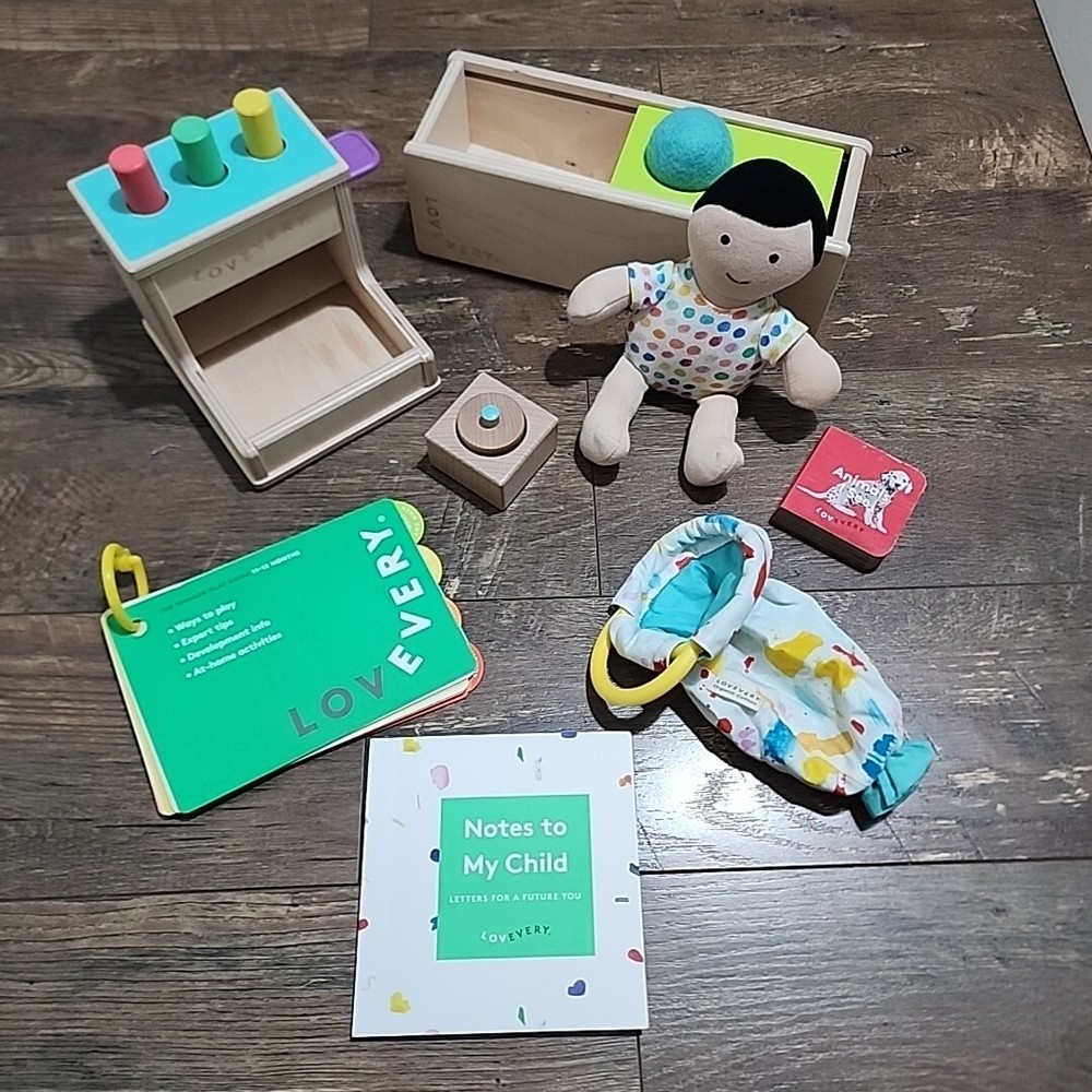 Lovevery – The Thinker Play Guide 11-12 Months Montessori Toys See Description