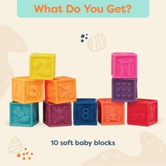 Baby Blocks – Stacking & Building Toys for Babies – 10 Soft & Educational Blo…
