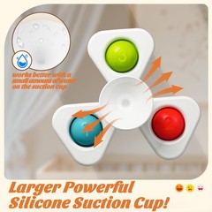 Baby Toys 0-6-12-18 Months,Suction Cup Spinner Toys,Baby Bath Toys for Boy&Gi…