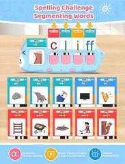 Interactive Phonics & Math Flash Cards Set for Preschoolers