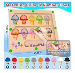 Color & Counting Montessori Toys-Wood magnet toy