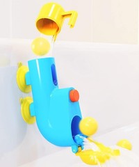 Fill N’ Splash Submarine Bath Toys – Toddler Bath Tub Play for Boys & Girls Blue