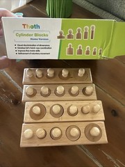 Hand Strengthen Thoth Cylinder Blocks. Hand-Eye Coordination, Fine Motor Skills