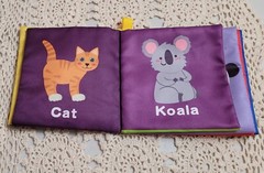 8 Handmade Soft Colorful Mini Books For Babies & Toddlers. Rustled. 4″ X 4″ WOW