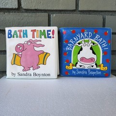 Bath Time! & Barnyard Bath! by Sandra Boynton (Bath Book For Kids)