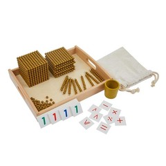 Montessori Math Beads Golden Beads Materials for Toddlers Learning Toys