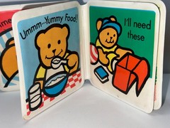 Vintage Mini Baby Vinyl Puffy Book, 1983 by J&J BPC Made Hong Kong
