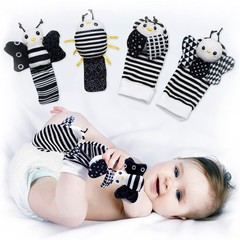 Baby Rattle Socks & Wrist Toys (Set E) – Newborn Toys for Baby Boy or Girl – …