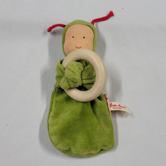 Kathe Kruse Wooden Wood Teether Waldorf Cloth Doll Maple German Baby Natural