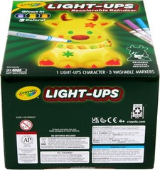 Crayola Light Ups Reindeer, Recolorable Light Up Toy for Kids, Reindeer Decor, G