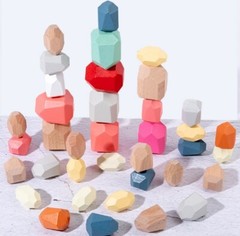 kid colorful Building Block Stacking Stone Hand Eye Coordination Training toy