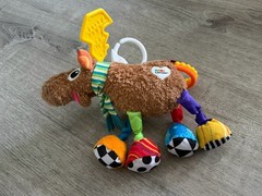 Tomy Lamaze Baby Mortimer The Moose 9″ Plush Rattle Clip Car Seat Stroller Toy