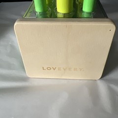 COMPLETE Lovevery Wooden Posting Stand Pegs 18-24 Months Companion Play Kit