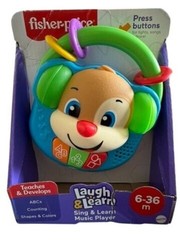 Fisher-Price Sing & Learn Music Player ABC Counting Shapes NIB 6-36 Months