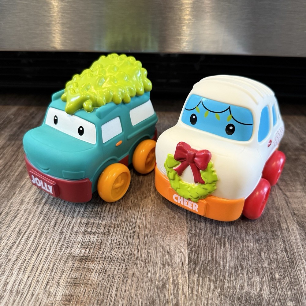 Infantino Grip and Roll Soft Wheels Go Gaga Holiday Christmas Set of Two