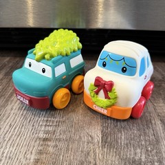 Infantino Grip and Roll Soft Wheels Go Gaga Holiday Christmas Set of Two