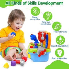 Toys for 1 Old Boy, Musical Toddler Tool Bench, Montessori Educational Toys …