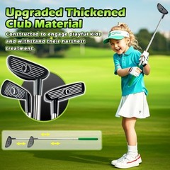 Clemas Kids Golf Set with Dinosaur Automatic Golf Returner – Green