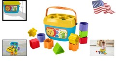 Multicolor Shape-Sorting Blocks: Baby’s First Stacking Toy (Ages 6+ )