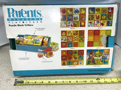 Parents Magazine Play + Learn Alphabet Shape Puzzle Block Critters Rare Toy 2001