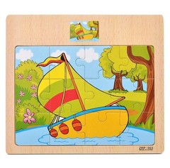 Wooden Jigsaw Puzzles for Kids Age 2 3 4 5 Toddler Puzzles Toys, Preschool Set 6