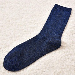 2 Pairs Women’s Novelty Glitter Ankle Socks Casual Ladies Bright Retro Sox Pi…