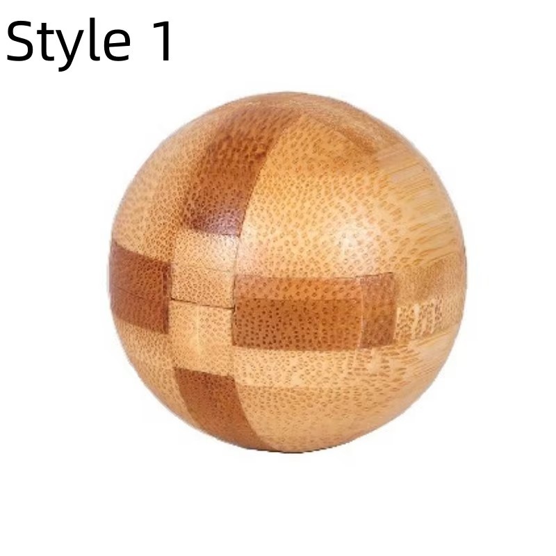 Wooden Puzzle Lock 3D Brain Teaser Interlocking IQ Learning Toy for Kids Adults