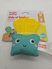 Bright Starts Side of Smiles French Fry Crinkle Teether- Brand New