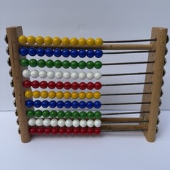 Vintage Eichhorn Wooden Abacus Counting Frame Made in Germany Educational Toy