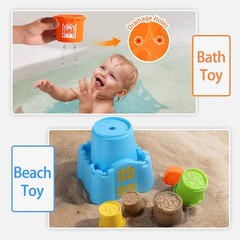 iPlay iLearn Baby Stacking Cups Nesting Toys Shape Sorter Ages 12-36 Months