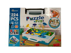 SupStem Puzzle Peg 224pcs Ages 3+ Stem Learning Toy Kids Toy – New!