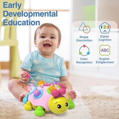 Baby Musical Ladybug Crawling Toys,Baby Toy 6-12 Months with Light-up Music, …