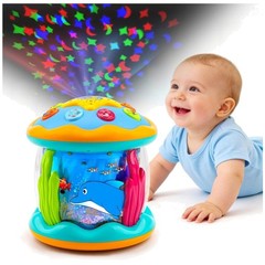 Ocean Projector Musical Light Up Baby Toys 6-12/`