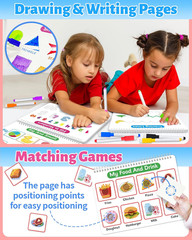 Montessori Busy Book for Toddlers 3-5, Preschool Learning Activities, Tracing Ac