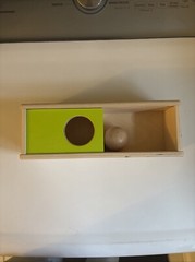 Lovevery Wooden Sliding Top Box & Ball The Thinker Kit 11-12 Months Montessori